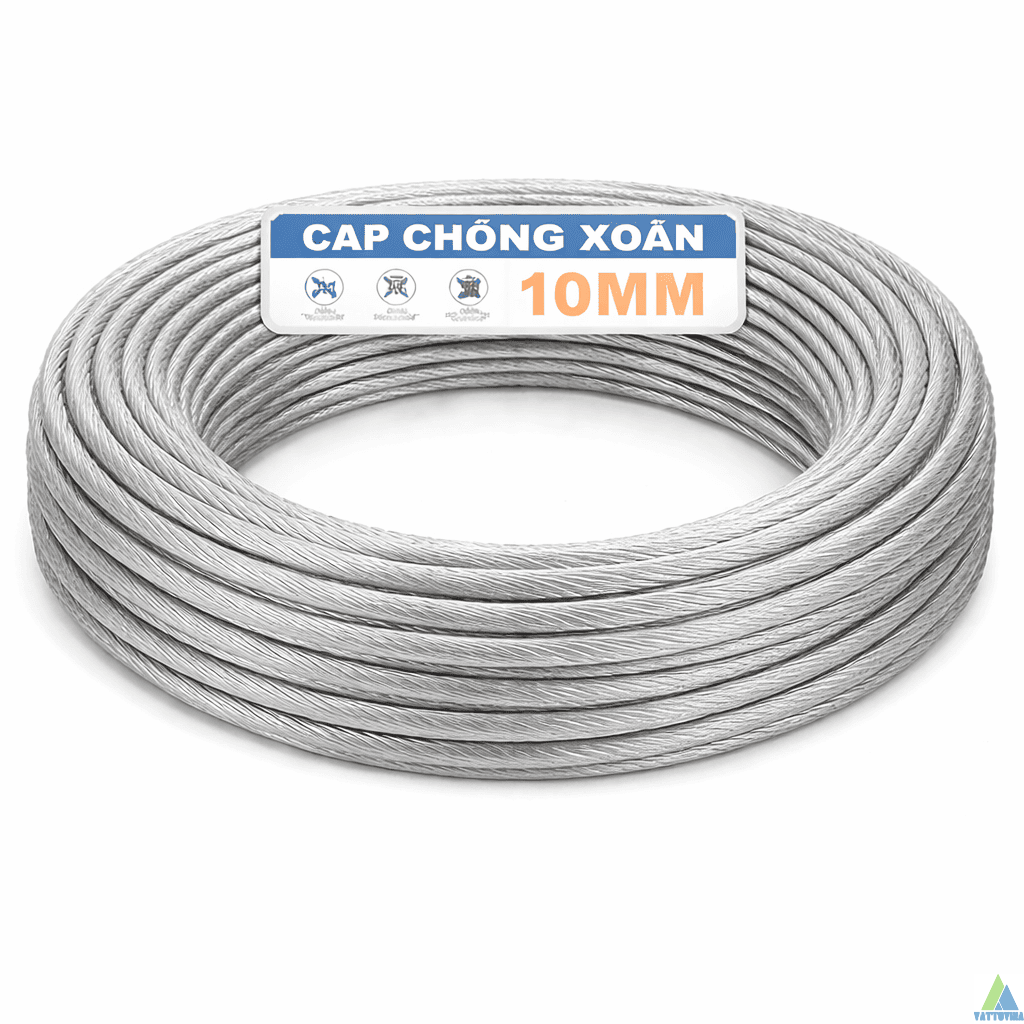 Cáp Chống Xoắn Phi 10 (10 Ly) Giá Tốt, Hàng Sẵn Kho
