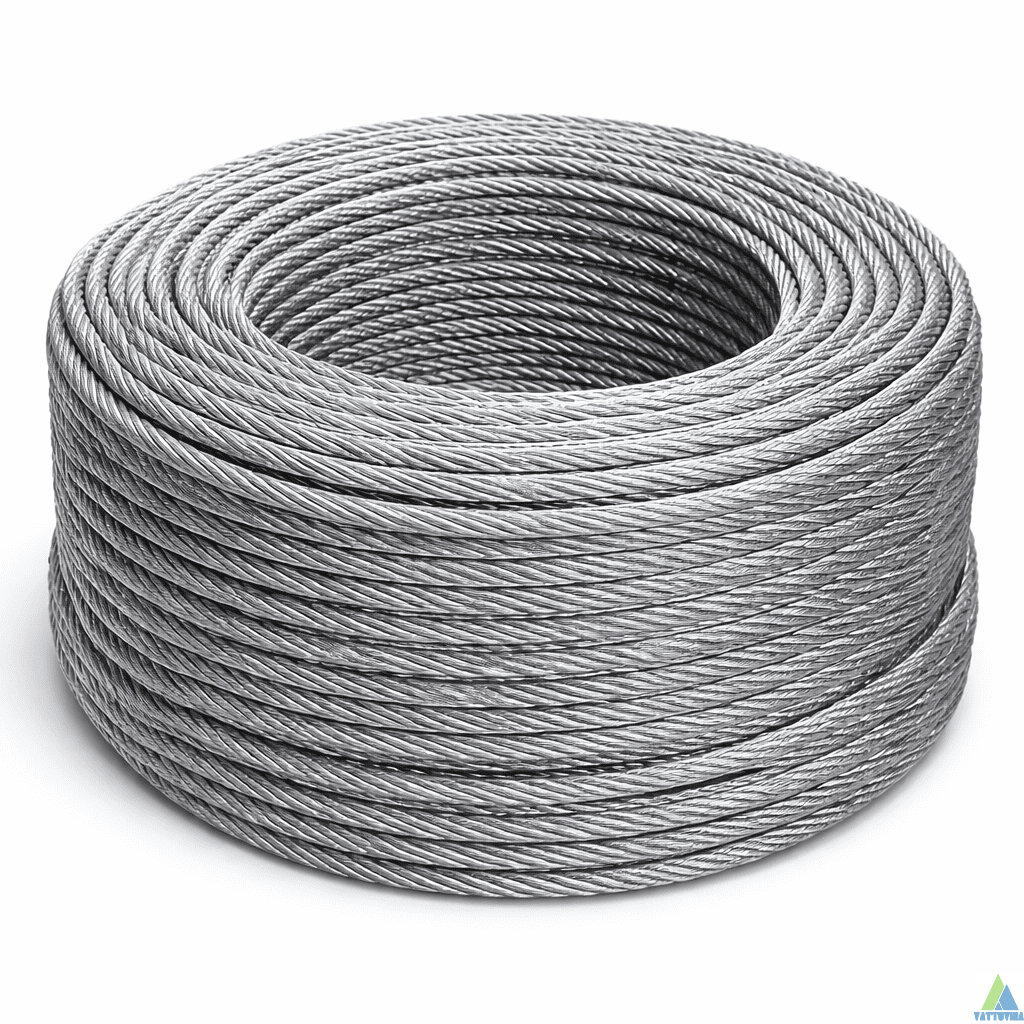 Cáp Thép Mạ Kẽm Phi 8 (8 Ly, 8mm)